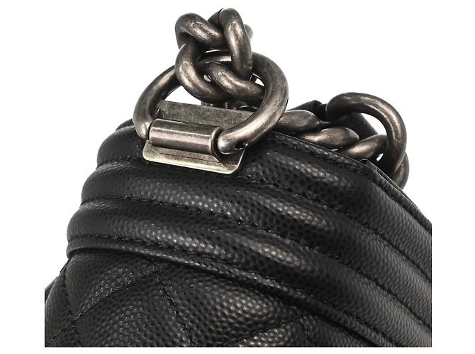 Chanel So Black Boy Flap Quilted Caviar Small - Ansicht 6