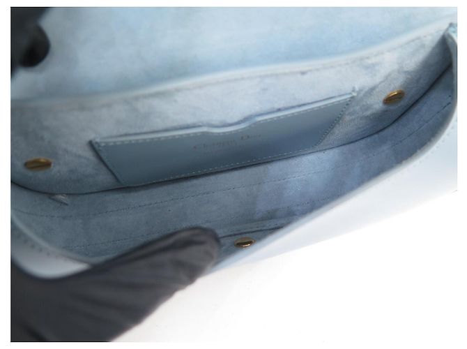 NUOVA BORSA A MANO DIOR BOBBY EAST WEST PELLE BLU BORSA A TRACCOLLA - vista 9
