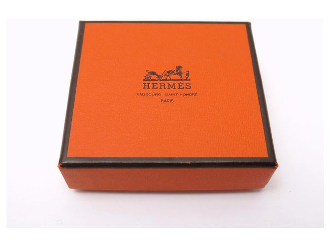 Hermès BRACCIALE HERMES ATAME PELLE ACCIAIO PALLADIATO NODO MARRIN PLAT + SCATOLA BANGLE - vista 12