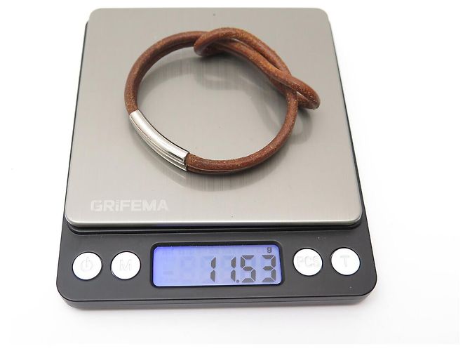 Hermès BRACCIALE HERMES ATAME PELLE ACCIAIO PALLADIATO NODO MARRIN PLAT + SCATOLA BANGLE - vista 7