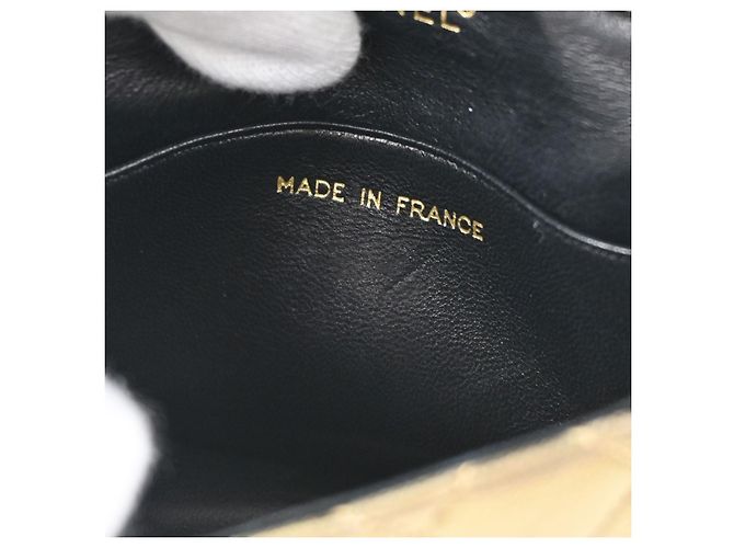 Charm per borsa Chanel Vintage Flap in pelle d'agnello matelassé Micro - vista 4