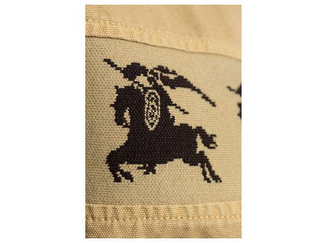 Giacca Burberry Tanners in cotone beige - vista 4
