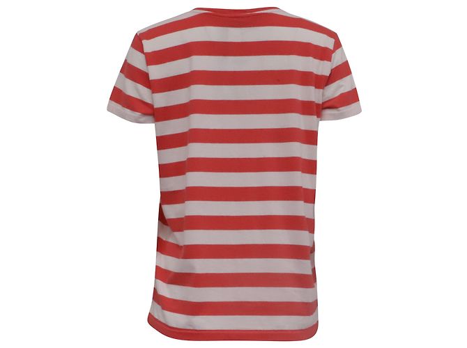 T-shirt a V a righe Ralph Lauren in cotone multicolore - vista 4