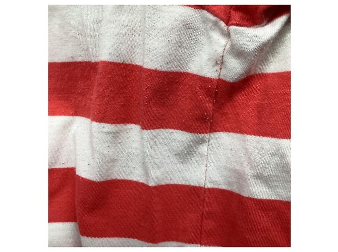 T-shirt a V a righe Ralph Lauren in cotone multicolore - vista 5