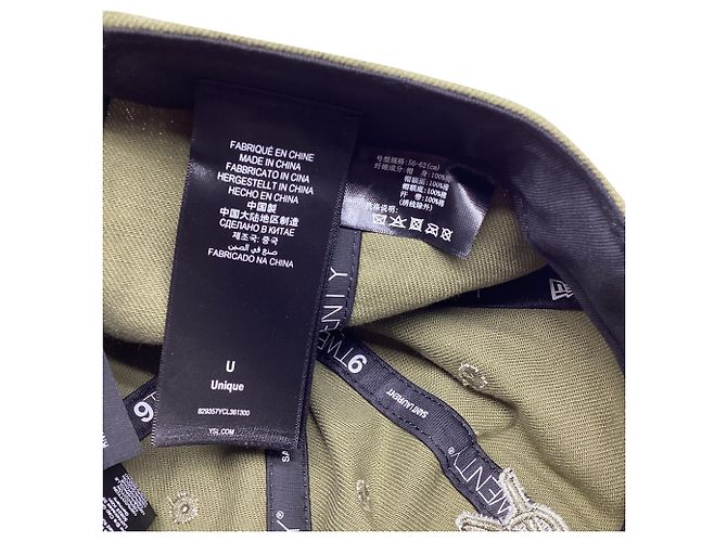 Autre Marque Boné Cassandre Saint Laurent x New Era em algodão cáqui - vista 5
