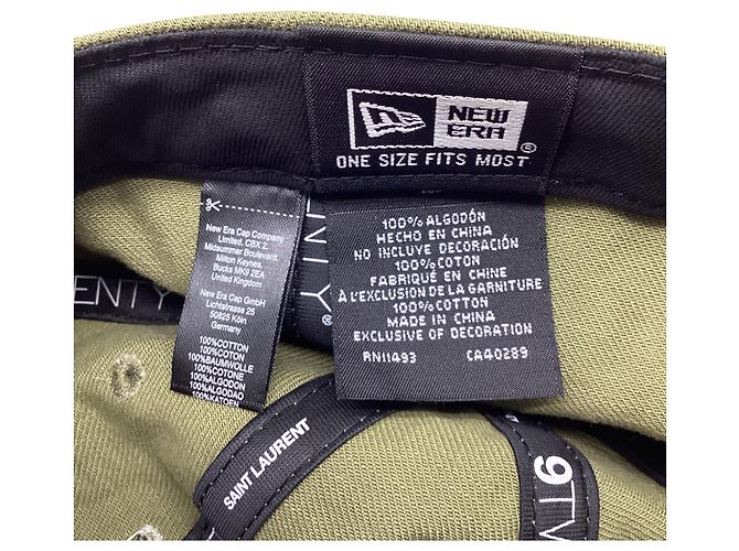Autre Marque Boné Cassandre Saint Laurent x New Era em algodão cáqui - vista 6
