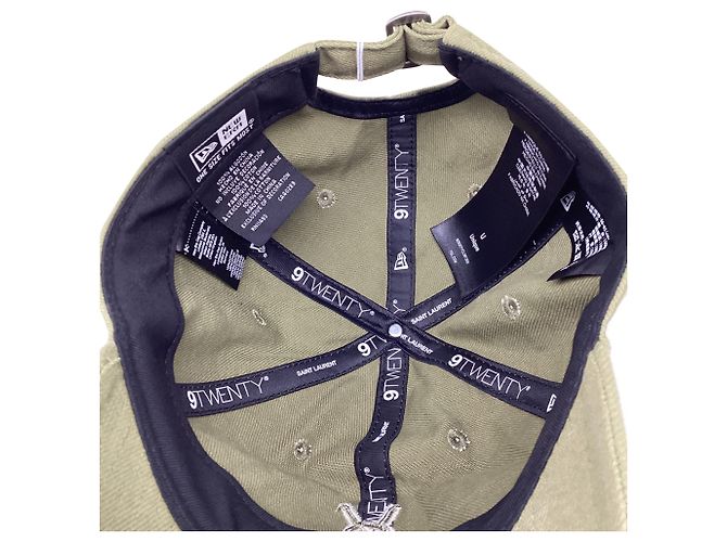 Autre Marque Boné Cassandre Saint Laurent x New Era em algodão cáqui - vista 8