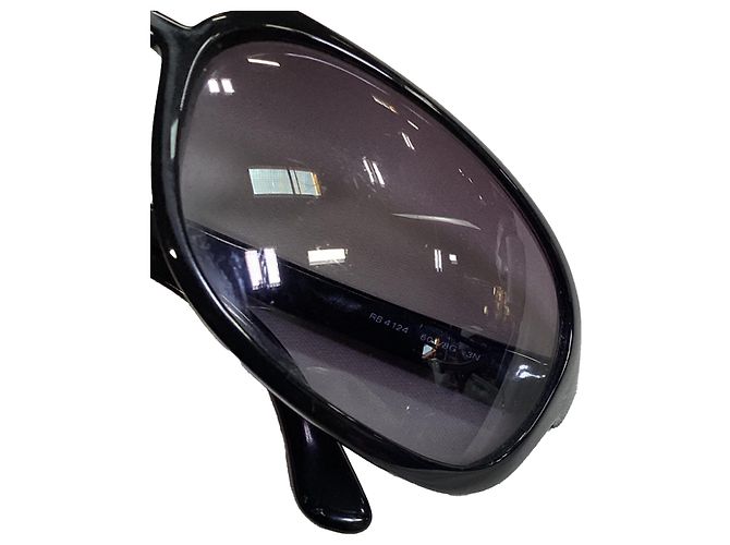 Occhiali da sole Ray-Ban RB4124 Aviator in acetato nero - vista 5