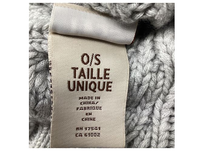UGG Pom-Pom Strickmütze aus grauer Wolle - Ansicht 5