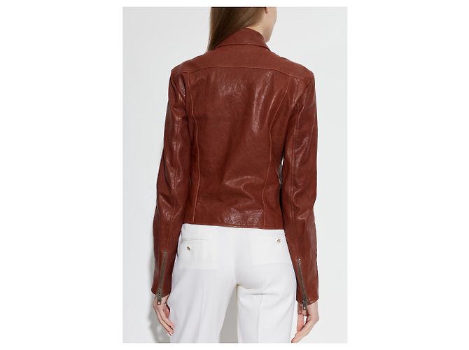 Dolce & Gabbana Brown Leather Jacket - view 3