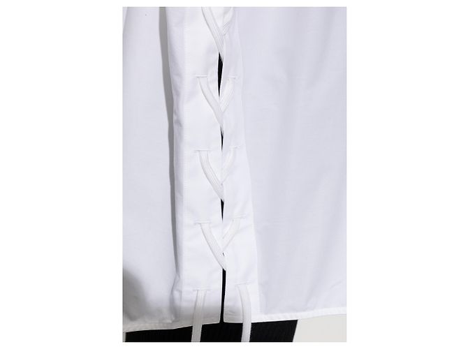 Balenciaga Camisa Oversized Branca de Algodão - vista 3