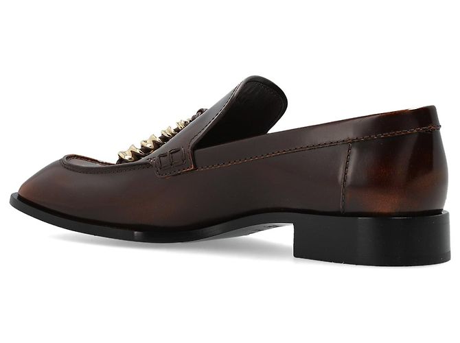 Mocassins Edge Loewe en cuir marron - vue 4