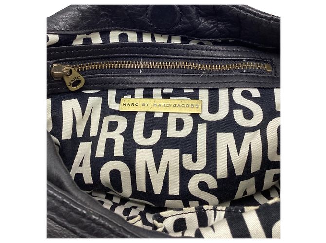 Borsa a tracolla hobo Marc By Marc Jacobs Turnlock in pelle nera - vista 13
