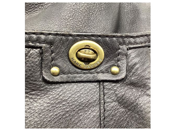 Borsa a tracolla hobo Marc By Marc Jacobs Turnlock in pelle nera - vista 14