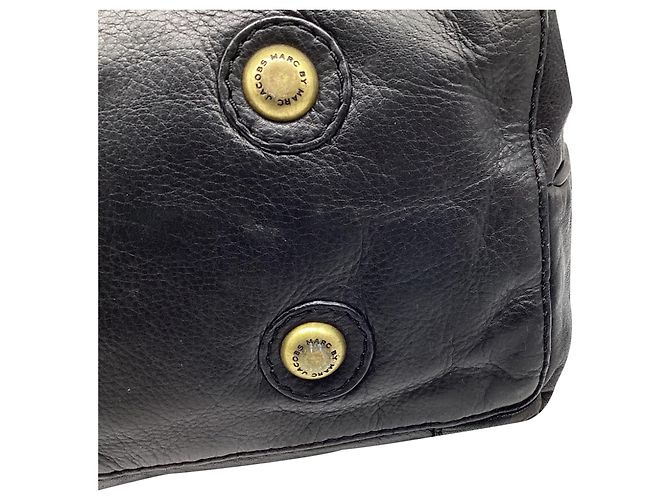 Borsa a tracolla hobo Marc By Marc Jacobs Turnlock in pelle nera - vista 19