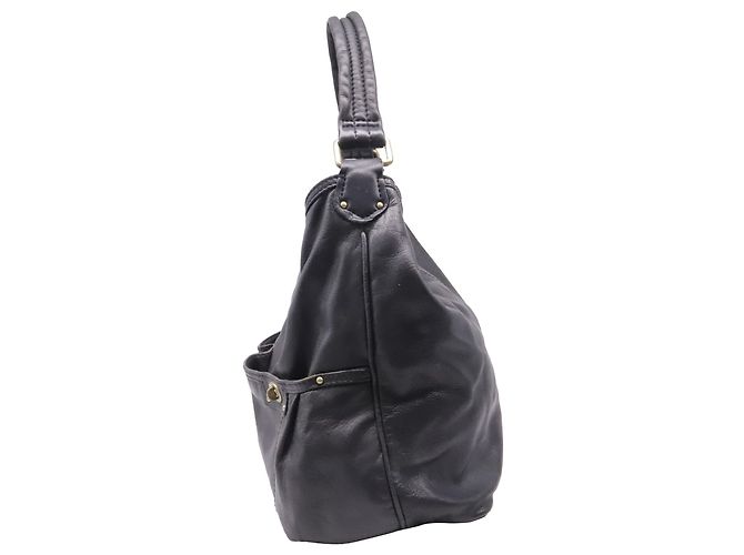 Borsa a tracolla hobo Marc By Marc Jacobs Turnlock in pelle nera - vista 3