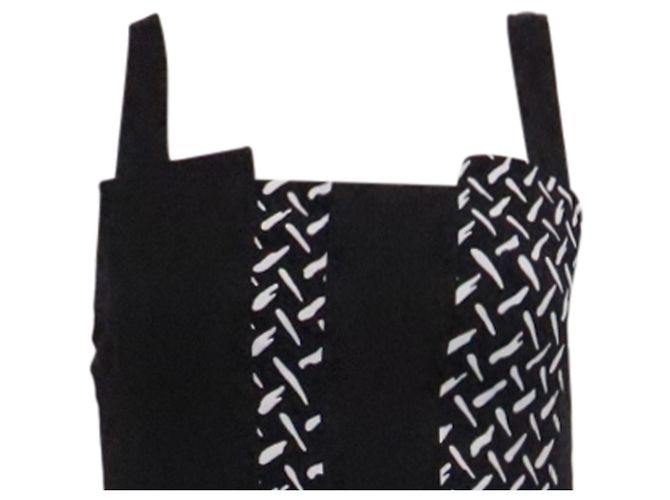Vestido midi Otto Diane von Furstenberg en algodón negro - vista 2