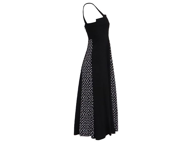 Vestido midi Otto Diane von Furstenberg en algodón negro - vista 3