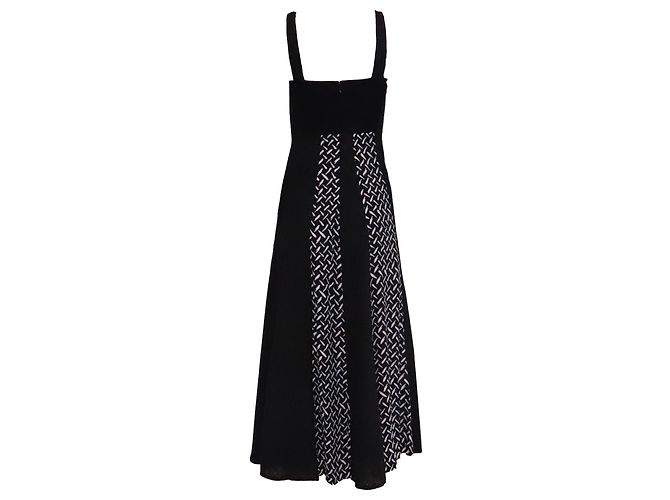 Vestido midi Otto Diane von Furstenberg en algodón negro - vista 4