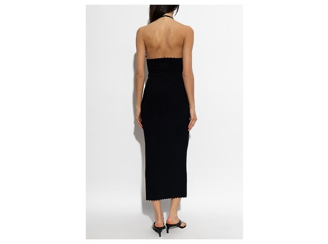 Vestido midi Tablier Jacquemus azul - vista 3