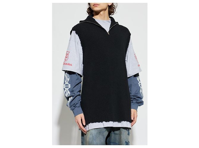 Balenciaga Sudadera de tejidos combinados - vista 2