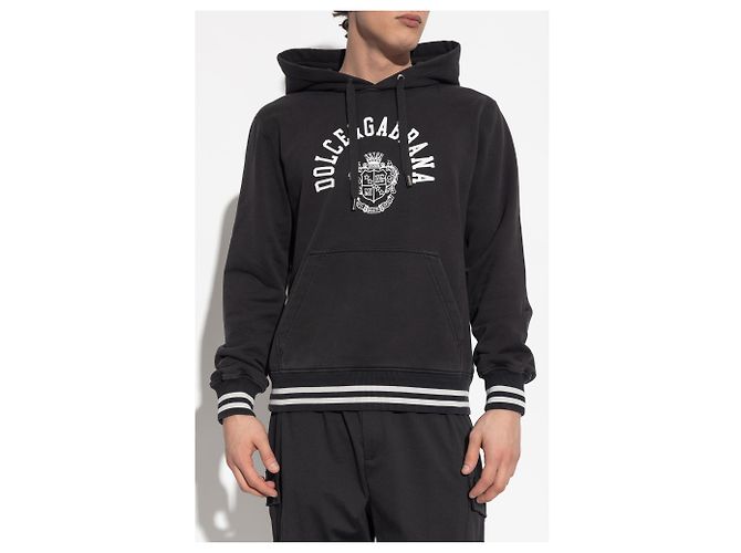 Dolce & Gabbana Hoodie Black Cotton - view 2
