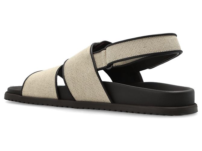 Sandali beige con logo Dolce & Gabbana - vista 4