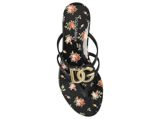 Dolce & Gabbana Infrasandali in gomma con logo - vista 5