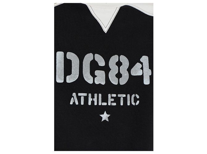 Felpa Dolce & Gabbana con logo nera in cotone - vista 4