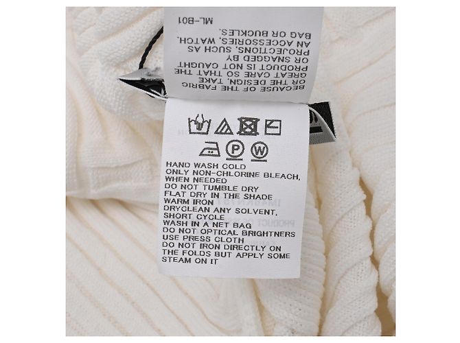 Issey Miyake ärmelloses Stricktop aus weißem Polyester - Ansicht 8