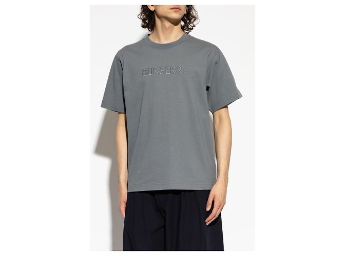 Burberry Ryan T-Shirt Grau Baumwolle - Ansicht 2
