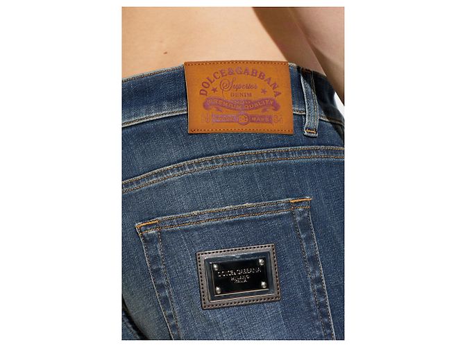 Vaqueros Slim Dolce & Gabbana Azules Algodón - vista 4