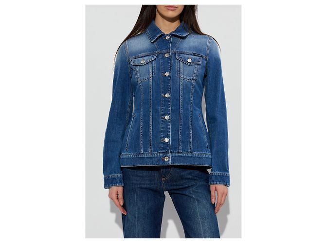 Dolce & Gabbana Jeansjacke aus blauer Baumwolle - Ansicht 2