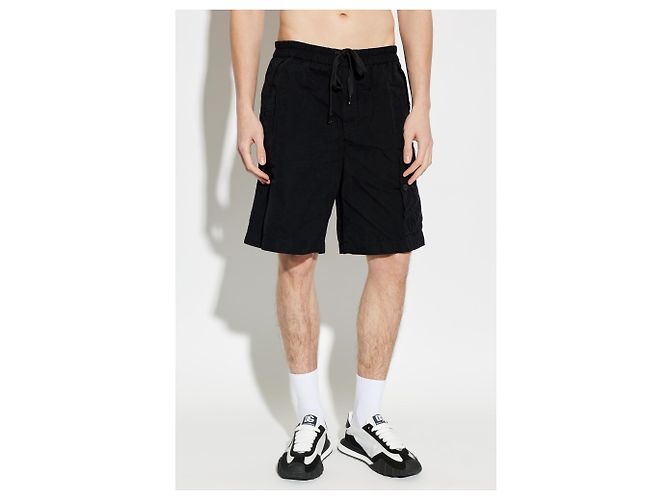 Dolce & Gabbana Cargo-Shorts aus schwarzer Baumwolle - Ansicht 2