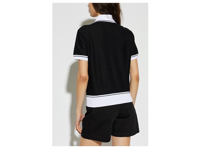 Dolce & Gabbana Logo Poloshirt Schwarz Baumwolle - Ansicht 3