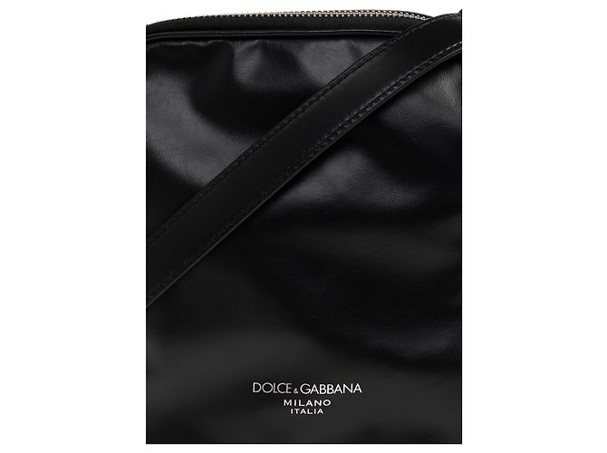 Dolce & Gabbana Leather Shoulder Bag Black - view 5