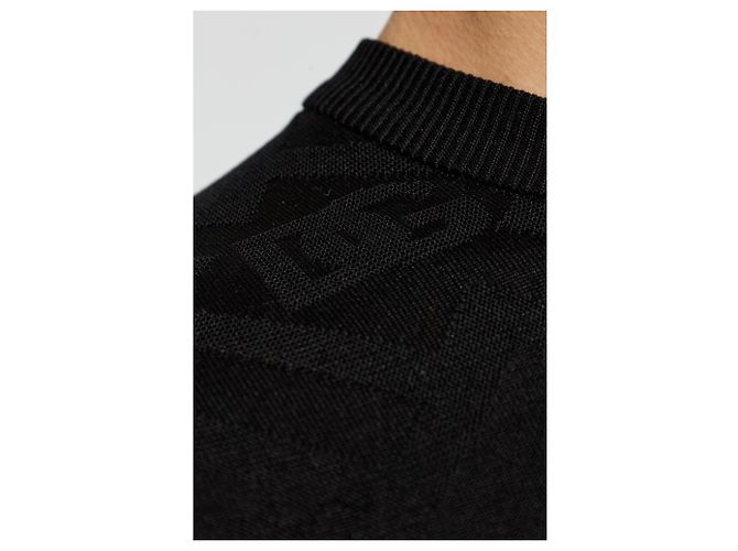 Dolce & Gabbana Seiden T-Shirt Schwarz - Ansicht 3