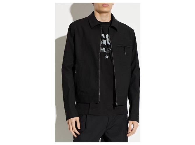 Dolce & Gabbana Schwarze Regenjacke aus Baumwolle - Ansicht 2
