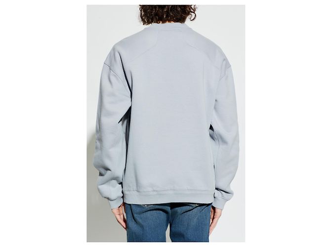 Felpa Dolce & Gabbana con logo grigia in cotone - vista 3