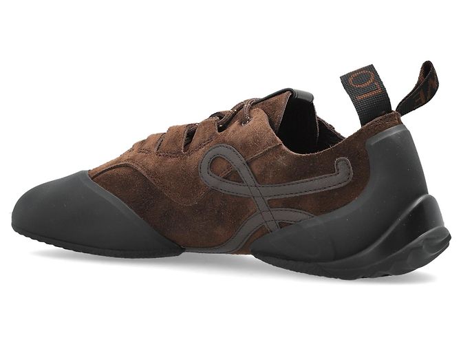 Loewe Grip Sneakers aus braunem Wildleder - Ansicht 5