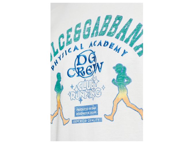 Camiseta de algodón con estampado Dolce & Gabbana Gris - vista 4