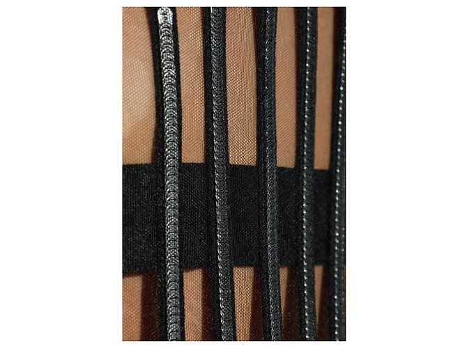 Dolce & Gabbana Black Mesh Bustier Backless Top - view 4