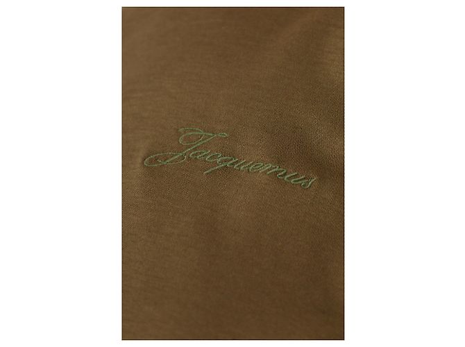 Top Jacquemus oversize de algodón y seda verde - vista 3