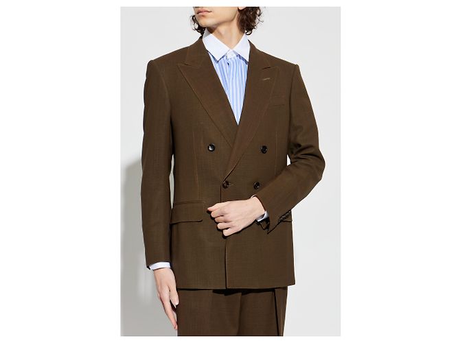 Tom Ford Blazer in lana con doppia spacco - vista 2