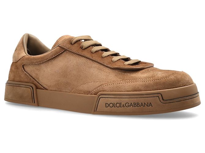 Sneaker in camoscio marrone Dolce & Gabbana - vista 3