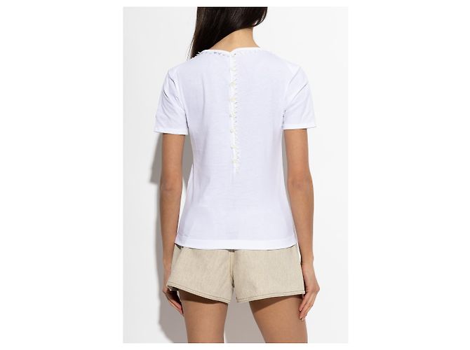 Jacquemus T-Shirt aus Baumwolle in Weiß - Ansicht 3