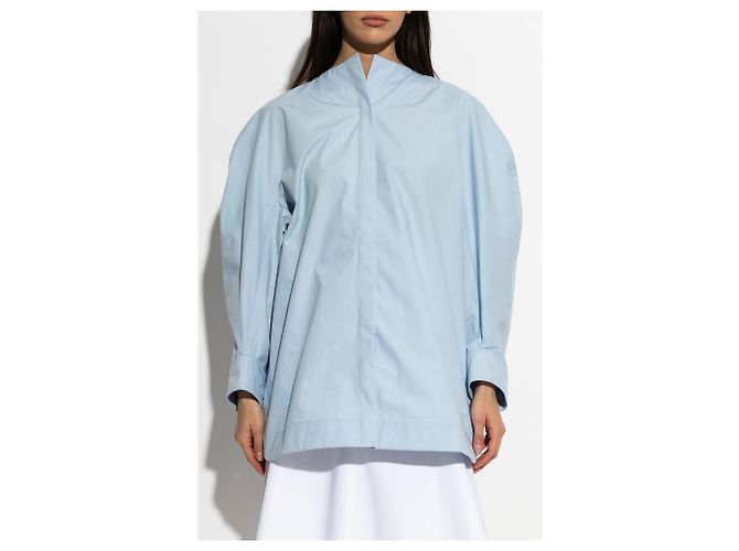 Jacquemus Pittore Hemd aus blauer Baumwolle - Ansicht 2