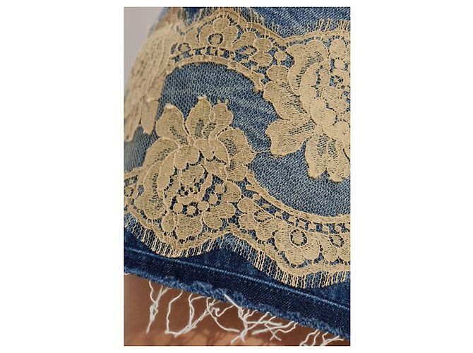 Dolce & Gabbana Denimrock mit 'Vintage'-Effekt - Ansicht 4