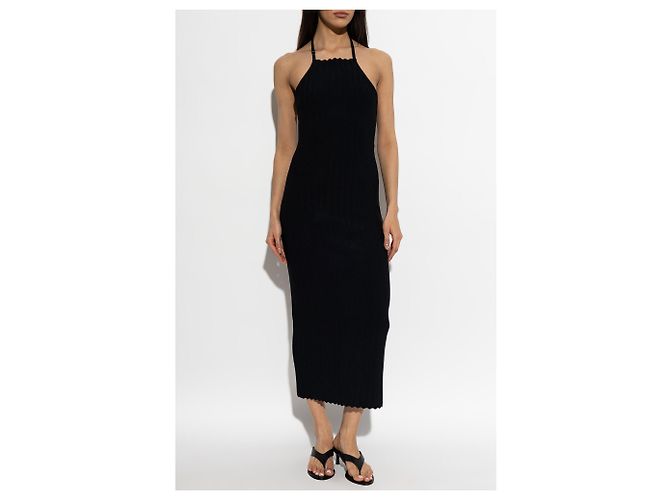 Vestido midi Tablier Jacquemus azul - vista 2