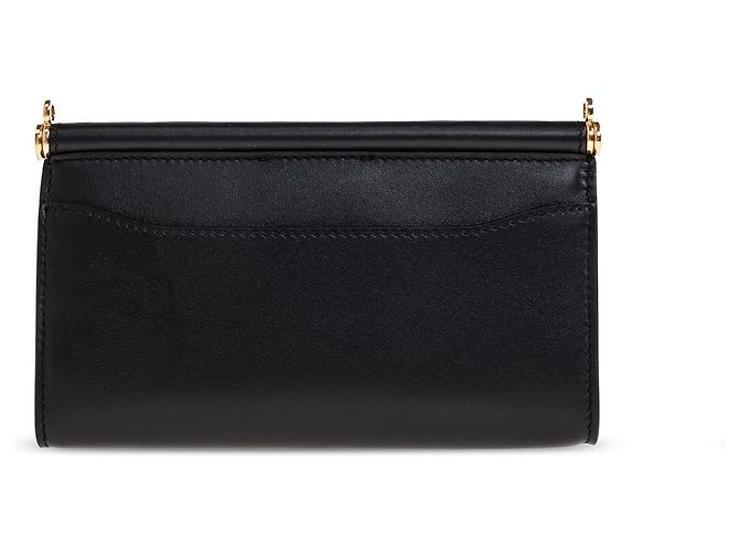 Bolsa de ombro em couro preto Dolce & Gabbana - vista 2